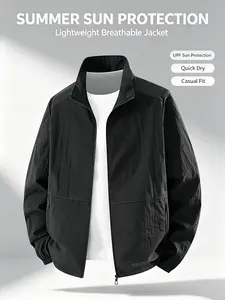 Lightweight, breathable, sun-protective jacket—windproof outerwear suitable for everyday commuting and casual wear.