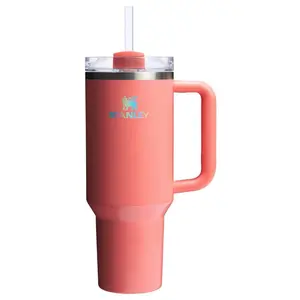 Stanley 40 oz Stainless Steel H2.0 Flowstate Quencher Tumbler Pucker Peach Stanley 40 oz Stainless Steel H2.0 Flowstate Quencher Tumbler Pucker Peach
