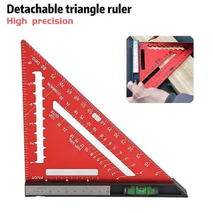 Detachable Aluminum Alloy Triangle Combination Level, Woodworking Layout Tool, Precision Measuring Instrument, Durable & Versatile Design, Woodworking Square Protractor