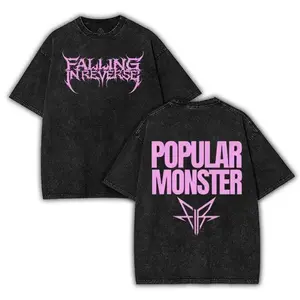 ToolHeaven Falling in reverse Band 2025 Tour Merch, Metal Rock Band Heavyweight Cotton Washed Shirt, Oversized Vintage Tee, Merch for Rock Fans
