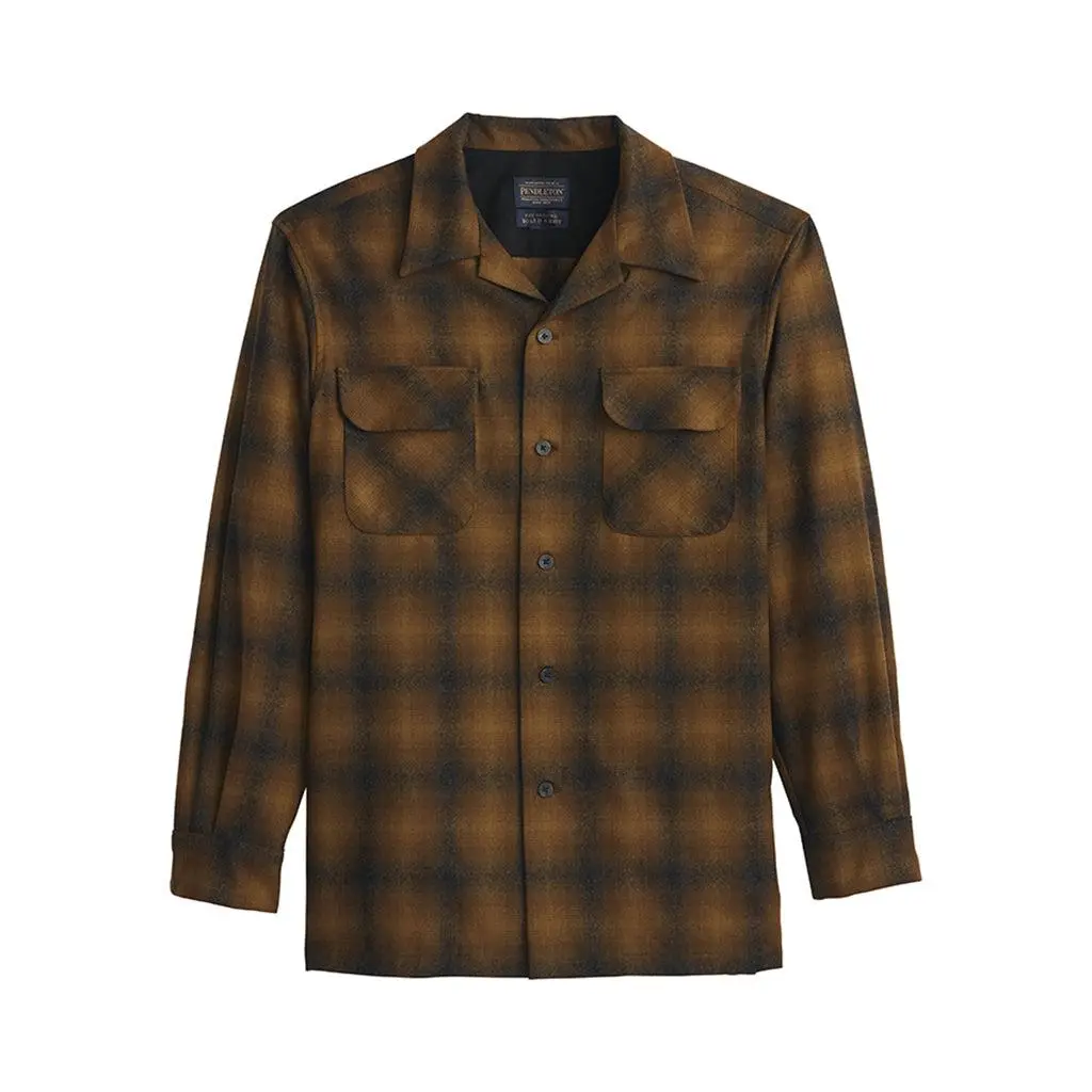 Board Shirt Bronze Ombre 25' Wool Long Sleeve Shirt