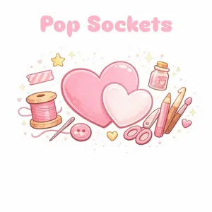 JFKreations Acrylic Pop Socket - Stylish & Durable Phone Grip for Easy Handling