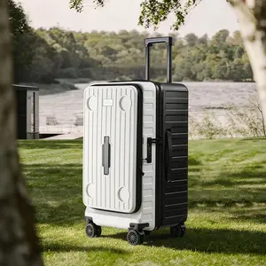 A camper essential! 2-in-1 Rolling Camping Trunk & Portable Table | Deep Storage for Outdoor Cookware & Gear | 5 All-Terrain Wheels, Cup Holder, Heavy-Duty Construction | Ultimate Glamping Suitcase outdoorfun