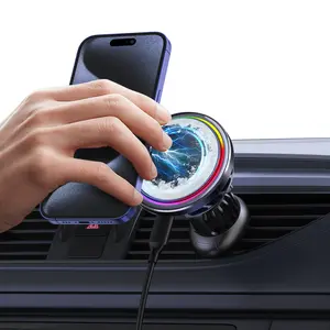 Qi2 15W MagSafe Car Phone Mount,  ICE Cooling MagCold Car Charger, Air Vent Magnetic Car Phone Holder Mount for iPhone 16/15/14/13/12