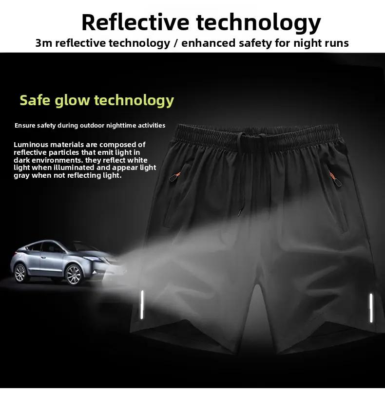 5-Pack, Men's Solid Color Zipper Pocket Shorts - Summer Casual Comfortable Breathable Three-Quarter Pants, Men's Everyday Bottoms, Tropical Beige, 5-Pack SpringStatements Clothes Clothes Menswear Plain Summervibes
