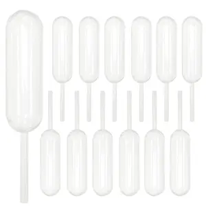 Cupcakes Pipettes, 50 PCS 4 ml Clear Plastic Liquid Transfer Dropper Pipettes, Suitable For Chocolate or Strawberries Cupcakes, Ice Cream, Mini Cakes, Waffles, Children's Painting, Kitchen Supplies