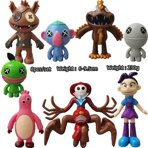 8pcs Poppy5 Safe Non-Toxic PVC Monster Figures Toy Set 8 Pcs, Fun Colorful Cute Weird Character Playset for Kids Ages 6+, Mini Action Figure Collection for Goodie Bags, Birthday Presents & Pretend Play, High Quality Durable Smooth Edge Boys Gifts