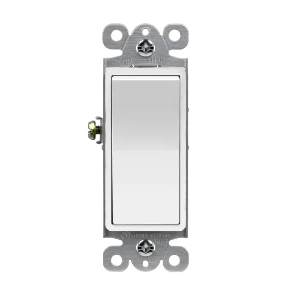Enerlites Residential Grade Decorator Switch, Single Pole