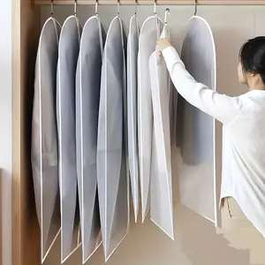 Thick Transparent Clothing Bag, Dustproof Cover, Dustproof Design, Full Zipper Seal, Dustproof Anti-Wrinkle, Suitable for Suits, Wedding Dresses, Travel Organization