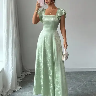 Sage Green Dress Ootd - TikTok Shop