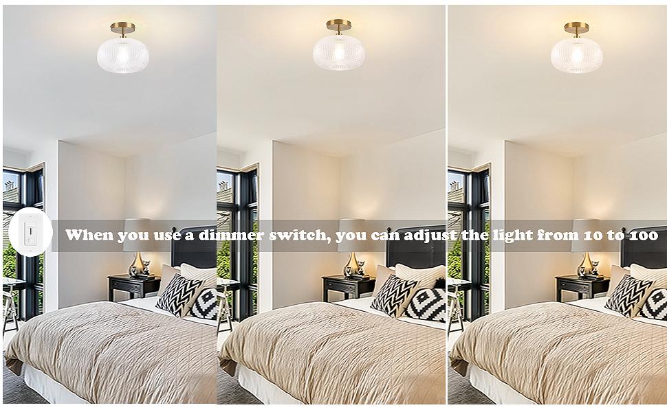 Semi Flush Mount Ceiling Light,Vintage Ceiling Light Fixture,Hallway Lighting Fixture with White Glass Shade,Globe Glass Light Fixture,Kitchen Lighting Fixtures Ceiling for Bedroom,Bathroom,Porch(NO Bulb)