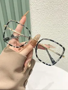 Vintage Eyeglasses, Blue Light Blocking Eyeglasses for Women & Men, Fashion Eyeglasses for Work, Daily Clothing Decor, Perfect for Student Daily Use, Stylish Square Frames, Fashionable Frames Glasses