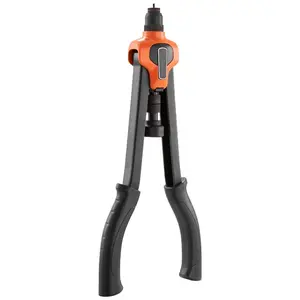 Rivet Nut Tool Kit, 17-Inch Rivnut Tool Kit, with 13 Mandrels and 130 Nuts, Metric and SAE Size M3, M4, M5, M6, M8, M10, M12, 1/2-13, 8-32, 10-24, 1/4-20, 5/16-18, 3/8-16 UNC, a Carrying Case