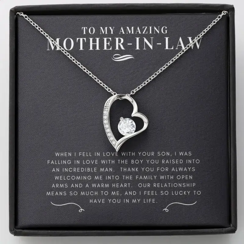 Mother-In-Law Gift Necklace | Ideal Present for Mom, Daughter & Wife | Meaningful Jewelry for All Occasions