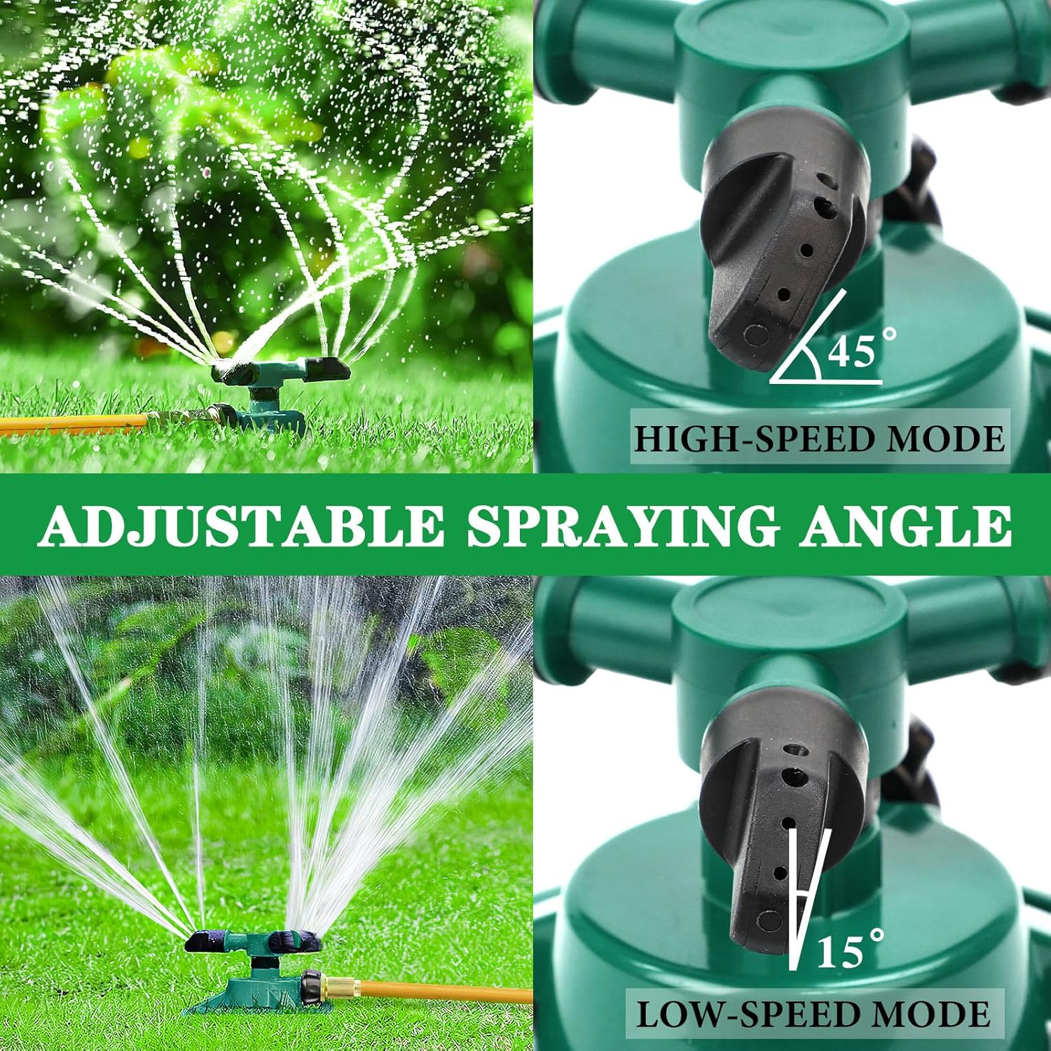 Sprinklers for Yard, Rotating Lawn and Garden Sprinkler for Large Area Coverage, Yard Sprinklers for Kids and Pets Playing Sprinklers for Yard, Rotating Lawn and Garden Sprinkler for Large Area Coverage, Yard Sprinklers for Kids and Pets Playing