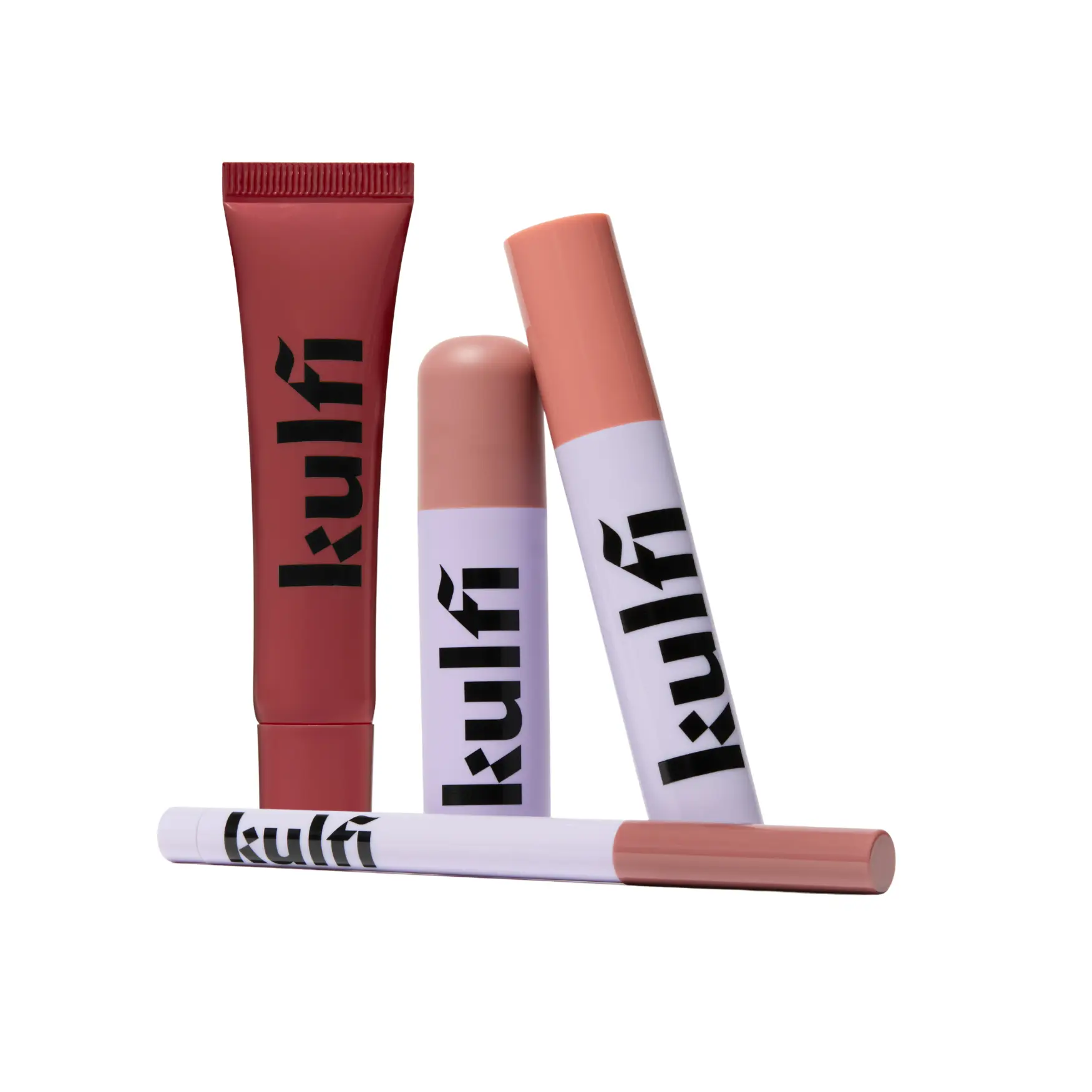 Kulfi Lip Wardrobe - New Matte Blur Lip Stain, Staining Lip Liner & Lip Oil, Glossing Lip Balm Kulfi Lip Wardrobe - New Matte Blur Lip Stain, Staining Lip Liner & Lip Oil, Glossing Lip Balm