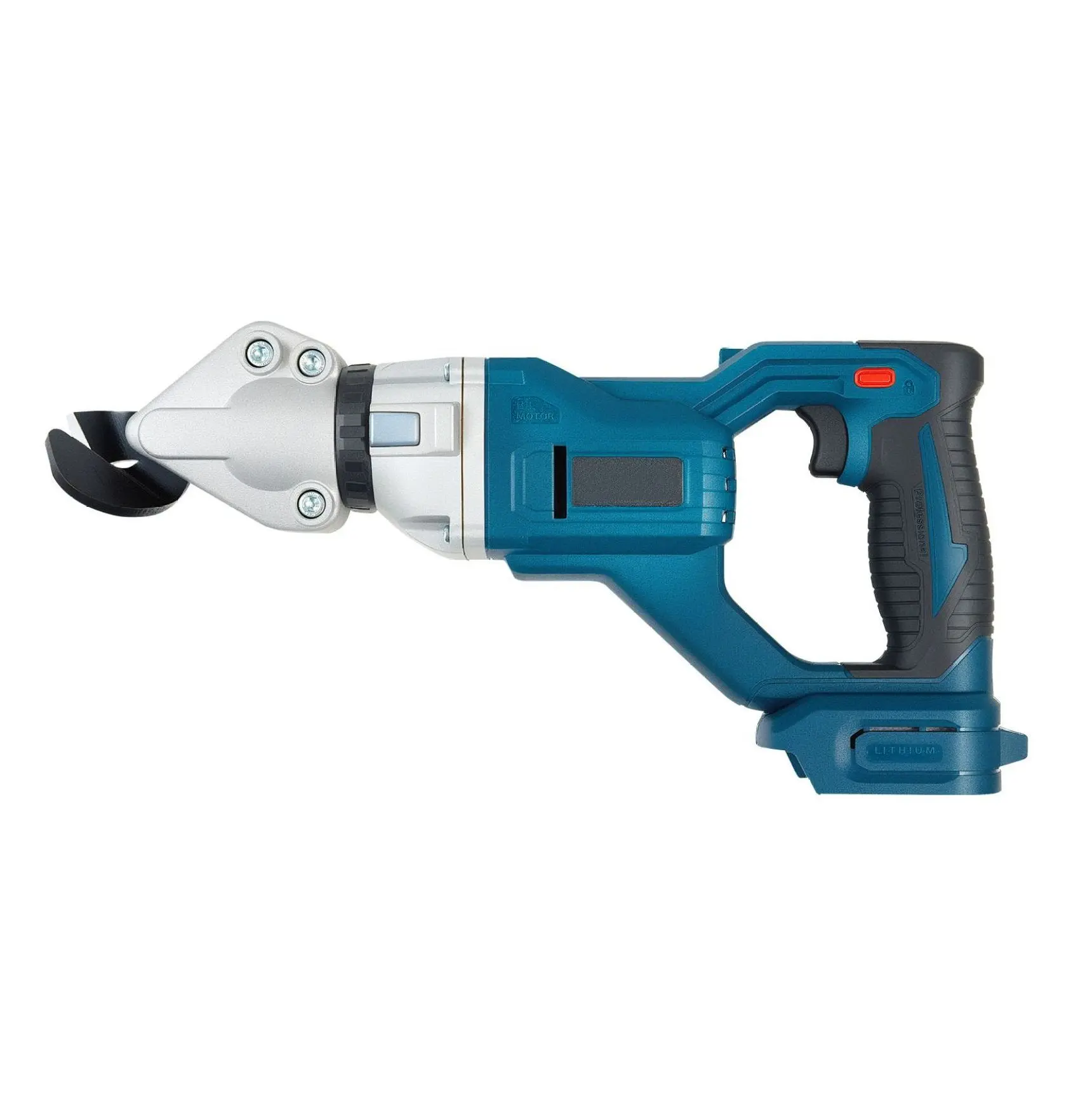 Metal Shear Cordless, Sheet Metal Cutter 18 GA Steel, 360 Pivot Head, 25000 RPM, Double Blades for Aluminum, Plastic, Cardboard - Powerful Electric Cutting Tool