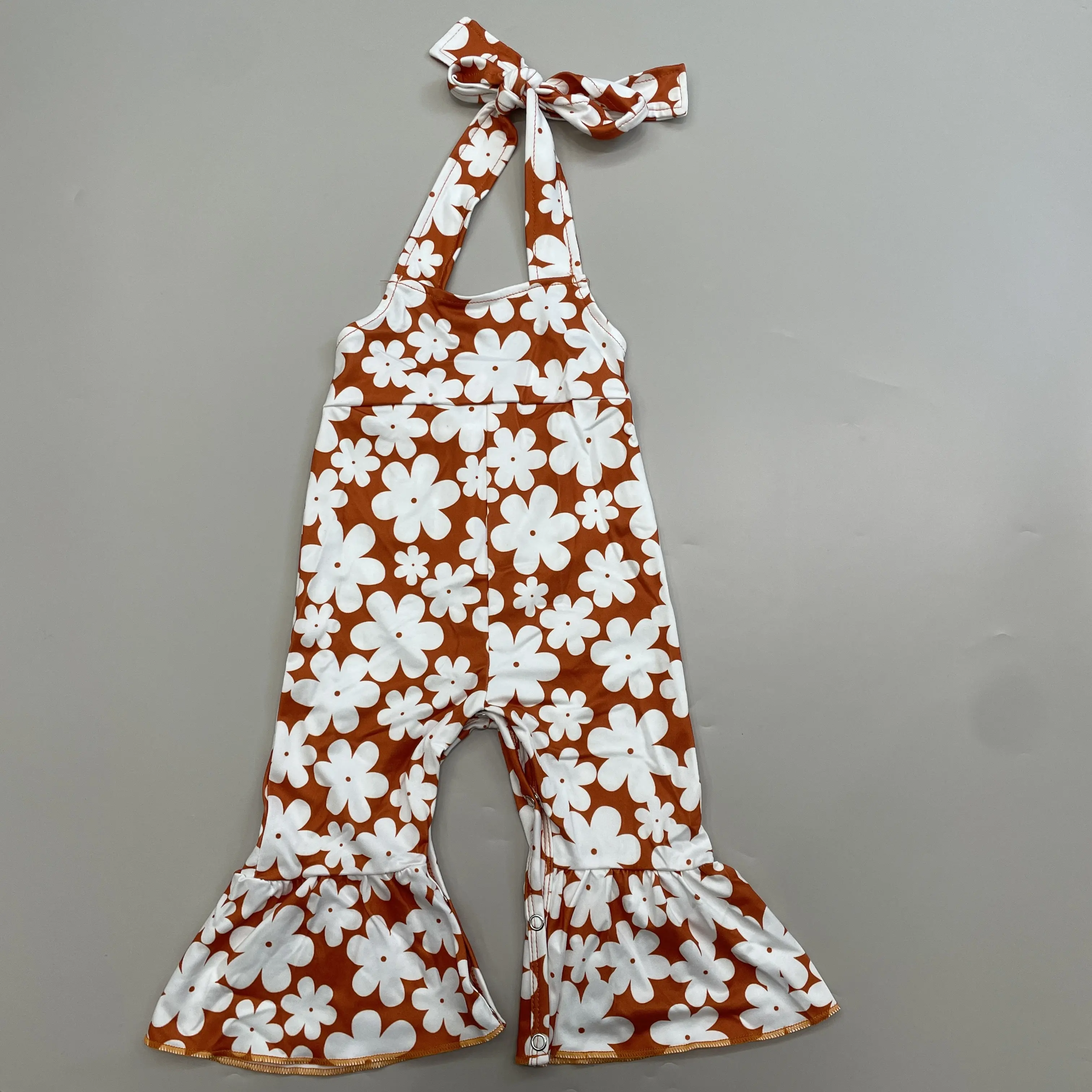 Girl Summer Floral Jumpsuit Summer Overalls Girl Summer Clothing