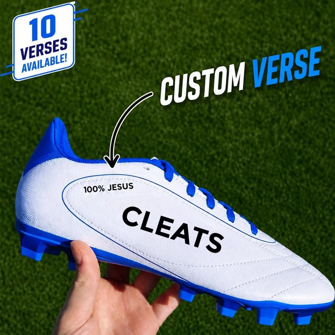 Bible Verse Sticker on Cleats | Customize your Cleats/Boots | (Set of 2) Bible Verse Sticker on Cleats | Customize your Cleats/Boots | (Set of 2)