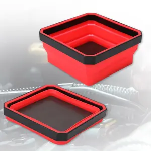 Magnetic Storage Boxes Set, & Blue Magnetic Parts Tray for Screws Bolts Nuts Washers Pins Small Metal Parts Organizer Tool Box, Tool Storage Kit