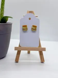 Honey Jar Studs - Polymer Clay Stud Earrings 