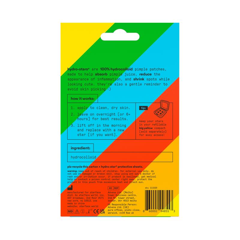 Starface Rainbow Star Pimple Patches, 32 ct