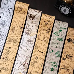 Vintage Manuscript Theme Tape Roll/bag, Writing Paper Material, Handwriting Series Decorative Scrapbooking Stickers for Journals and Water Bottles, Scrapbook Materials