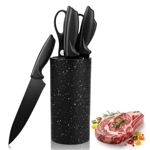 Knife Set, 8-Piece Kitchen Knife Set for Chef - Stainless Steel Ultra Sharp Chef Knife Set, Non-stick, Ergonomic Wood Handle - Aesthetic Kitchen Knives,Knife Block Wooden for Kitchen, Perfect Christmas,Thanksgiving Gift summervibes☀️