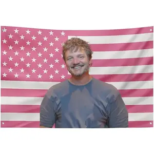 Funny Flag Tapestry Wall Hanging Pedro and Art Home Decor Durable Lightweight Pascal Suitable for Living Room Bedroom Holiday Gift College Dormitory Wall Decor Flag Poster Decoration Items Decorations Supplies (60*40in) Decorating Design Print