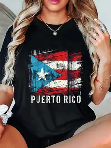 100% Cotton Puerto Rico Flag Heritage Month Hispanic Boricua Rica T-Shirt