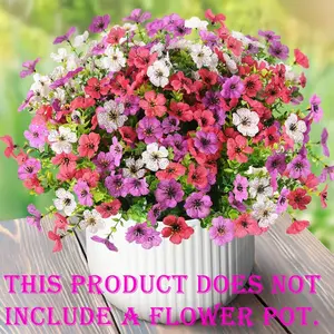 12/16/28 bundles of artificial plastic flowers, Artificial Daisy Flower, for outdoor decoration during spring and summer. Available in 3 combined colors, these daisies are UV-resistant and perfect for use on porches and terraces.