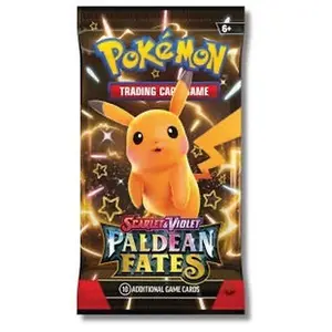 Pokémon Paldean Fates Booster Pack - 10 Additional Game Cards for Enhanced Collection and Exciting Gameplay Scarlet & Violet Edition