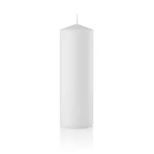 White Pillar Wedding Candles, 3 x 9 Inch, Set of 12