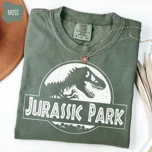 Comfort Colors Vintage Jurassic Park T-shirt, Dinosaur Tee, Retro Movie Graphic Tee, Jurassic Park Fan Gift, 90s Dino T-shirt, Gift For Man, Gift Her