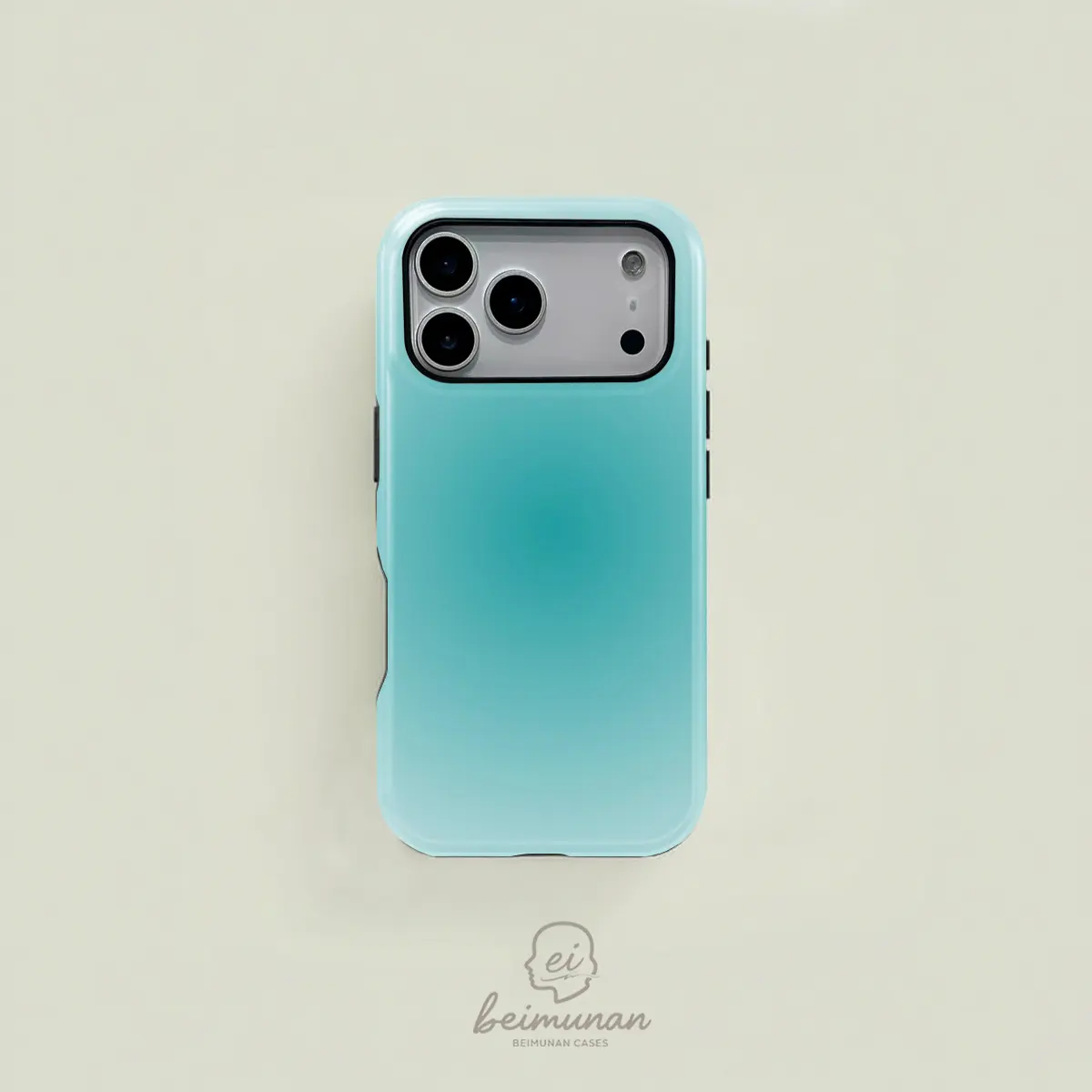 Light green gradient pattern dual-layer protective case, sturdy and durable 2-in-1 case, compatible with iPhone 17/16/15/14/13/12/11 Pro Max/Plus/Pro, and Samsung GalaxyS26/S25/S24/S23 /S22/S21Ultra/Plus series, simple and stylish phone case.