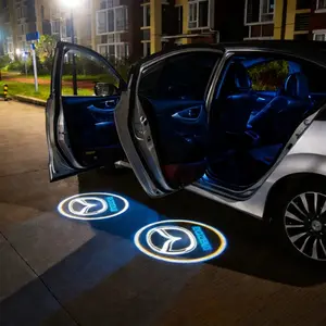 2Pcs Led Car Door logo Welcome Light Auto Emblem Projector Decoration Accessories For Mazda 3 6 2 5 CX-5 CX-30 CX-50 CX-90 CX-8 BT-50 CX-80 CX-70 MX-30 CX-60 e-TPV CX-3 ATENZA CX-7 MX-5 RX-8 CX-9 Car Door Lights