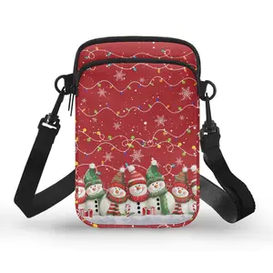 Christmas  Polyster Shoulder Bag  Multifunctional Crossbody Bag, Fashion Messenger Bags Girl Mini Sport Travel Chest Bags Phone Bag Christmas Gift for All Season