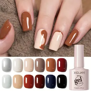 Colorful Bottles “Eat Dirt Earth” 12-Color Gel Nail Polish Set — New Trendy Collection for Autumn/Winter, LED Glossy Finish, Salon Women’s Nail Art Tools, Fashion Solid-Color Nail Gel, Salon Solid-Color Art