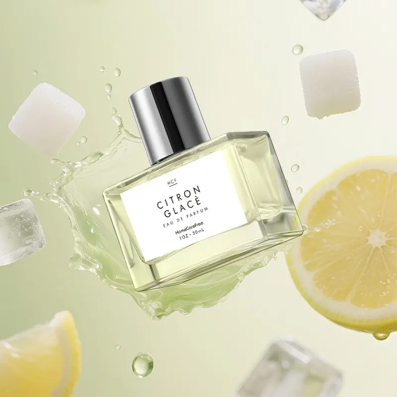 New Ice Lemon Perfume, Citrus & Lime Refreshing Scent, Mint & Eucalyptus Cooling Middle Note, Coconut Sugar & Vanilla Long-Lasting Fragrance
