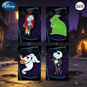 Disney The Nightmare Before Christmas Enamel Pin Officially Licensed Collectible Lapel Badge for Clothing & Backpacks Perfect Gift for Various Occasions