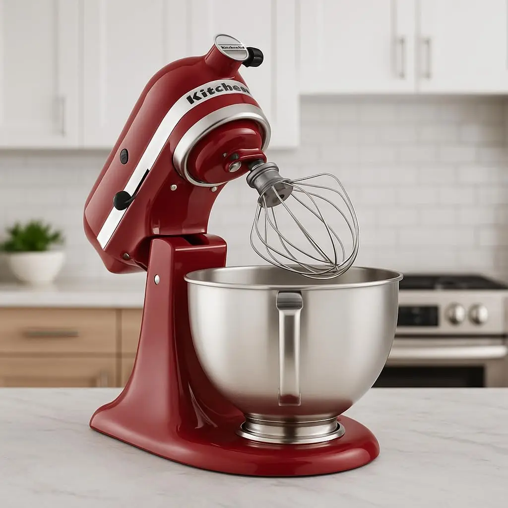 Kitchen Aid KSM85PBER Tilt-Head Stand Mixer 4.5 Quart, Empire Red
