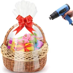 Shrink Wrap Bags for  Baskets,20x20 inches Clear PVC Heat Shrink Bags,20 Pieces