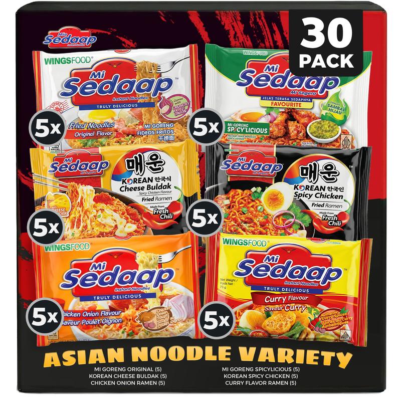 Assorted Asian Instant Noodles Variety Box by Mi Sedaap