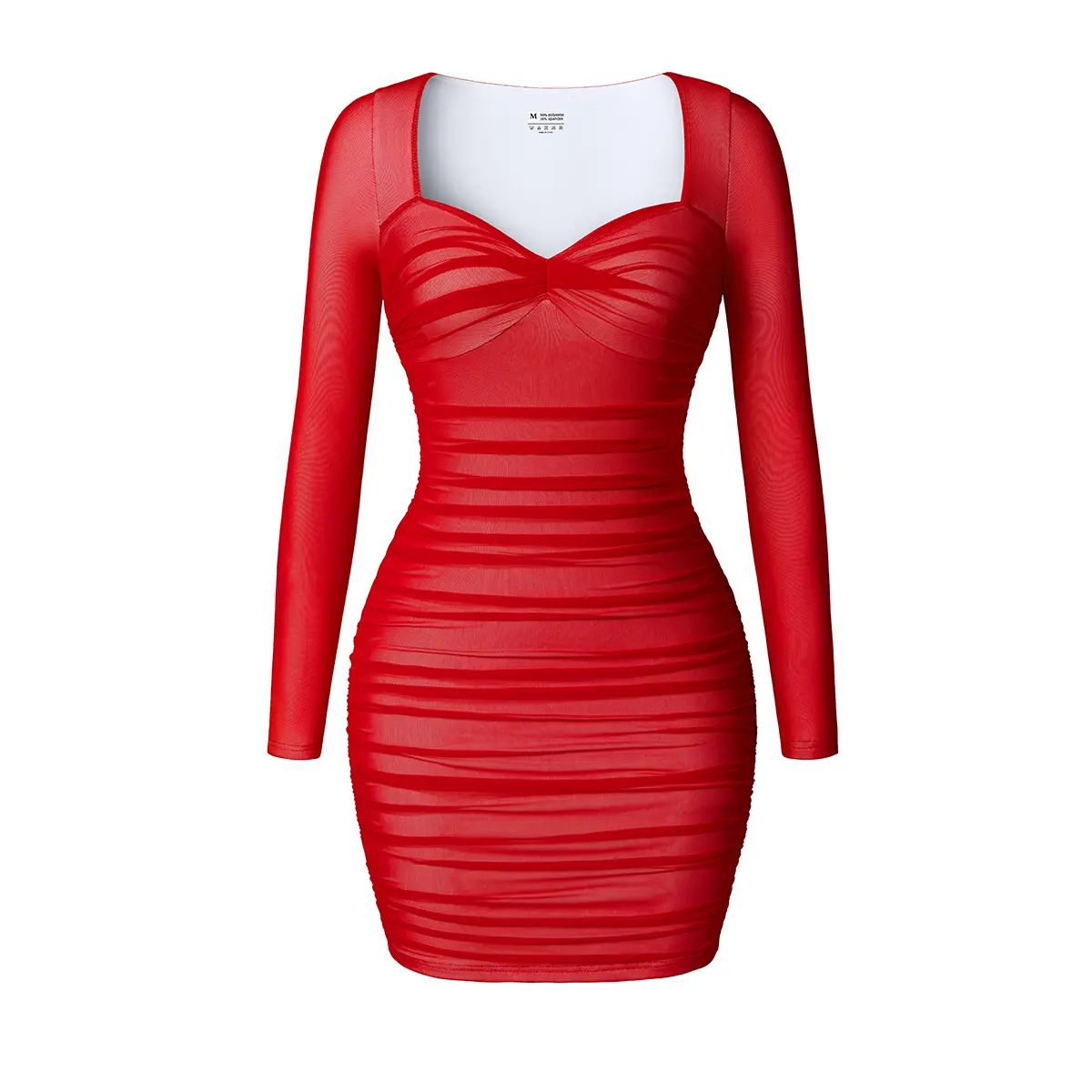 HYZ Women's Sexy Bodycon Long Sleeve Sweetheart Neck Color Block Mesh Ruched Mini Party Dress - TikTok Shop HYZ Women's Sexy Bodycon Long Sleeve Sweetheart Neck Color Block Mesh Ruched Mini Party Dress - TikTok Shop