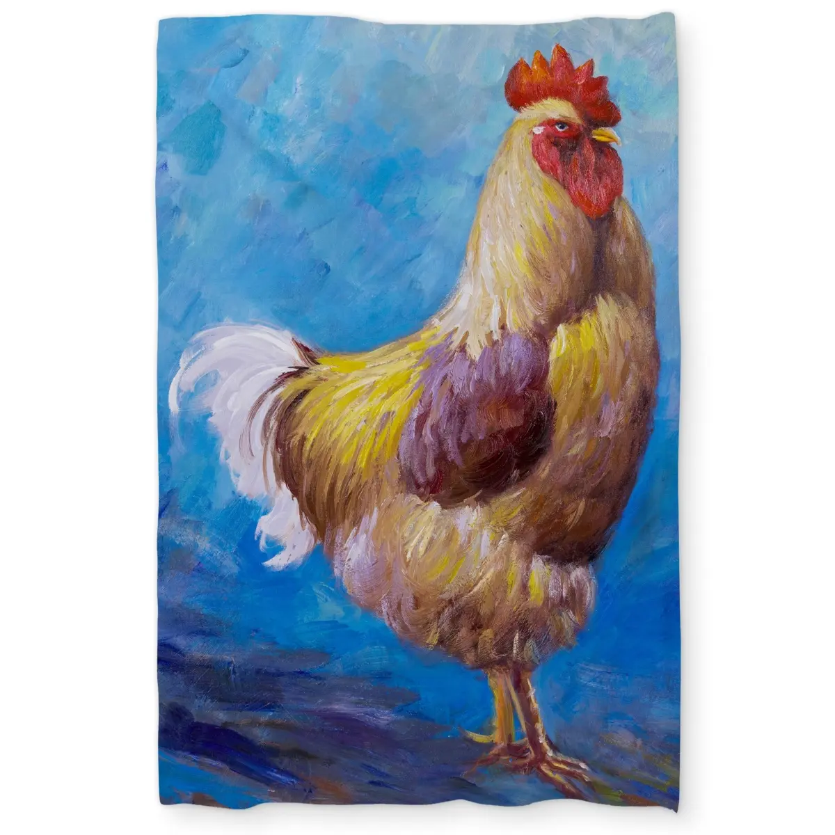 360 stand Twin Size Extra Long Microfiber Duvet Cover for Twin Beds - Breathable Fabric, Rooster Print Animal Bedding, Farmhouse Home Decor, Rustic Textile Soft Furnishing, Rustic Farmhouse Decor, Fade Resistant, Kitchen Animals, Animals