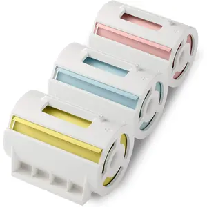 Nemonic Sticky Note  | 3 Rolls Printable Sticker Paper for Nemonic AI & Nemonic Label | Thermal Printer Paper Roll Labels | Colorful Sticky Notes (Blue, , Yellow)