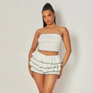 THE DIVA RUFFLE SHORTS SET