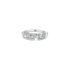 STELA Nena Ring 925 Sterling Silver CZ Stackable Ring for Women