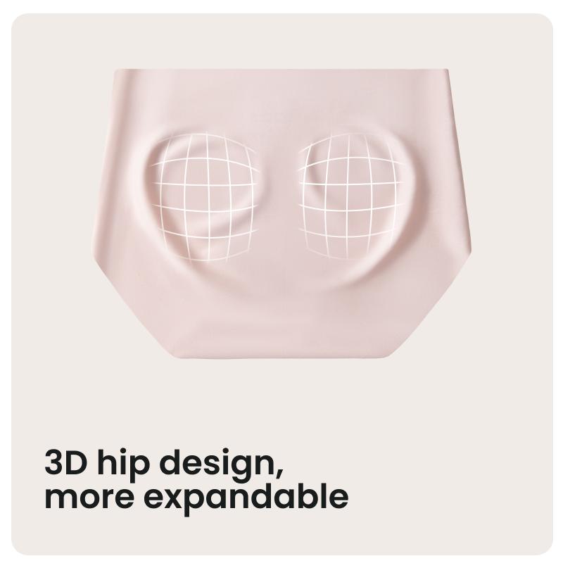 3PCS Bodytips Women's Zero Feel Seamless No Show Panties Invisible Underwear No VPL Smooth Fit Design Basic Style Lingerie Soft Briefs Popular Underwear Versatile Panties For Daily Wear Home Lounge Casual Outfit Tight Pants Legging Skirt Dress All Day Use