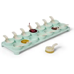 Jelly Shots Edible Cocktail Maker, Jello Shot Mold with Reusable, Includes Cocktail Recipes, 14 Boozy Jelly Shots, 14.5 x 1.5 x 5.3 Inch